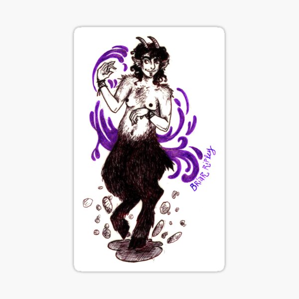 Purple Faun Sticker