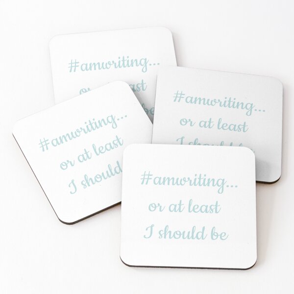 Item preview, #amwriting or at least I should be Sea Green designed and sold by TeaRoseWriter.