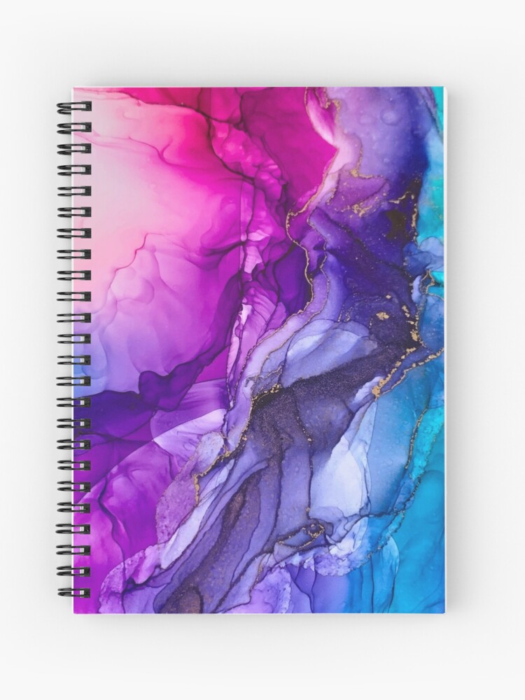 Thumbnail 1 of 3, Journal, Abstract Vibrant Rainbow Ombre designed and sold by LSchulz19.