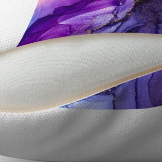 Alternate view of Abstract Vibrant Rainbow Ombre Throw Pillow