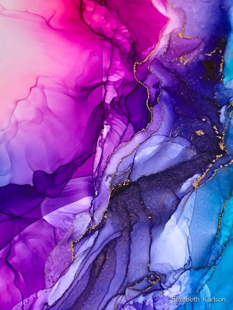 Abstract Vibrant Rainbow Ombre by LSchulz19