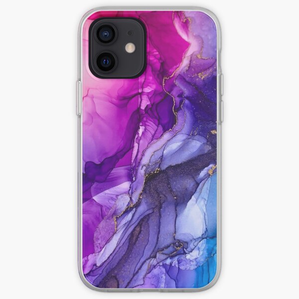 Abstract Vibrant Rainbow Ombre iPhone Soft Case