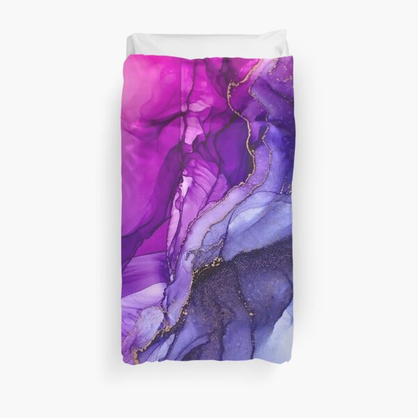 Abstract Vibrant Rainbow Ombre Duvet Cover