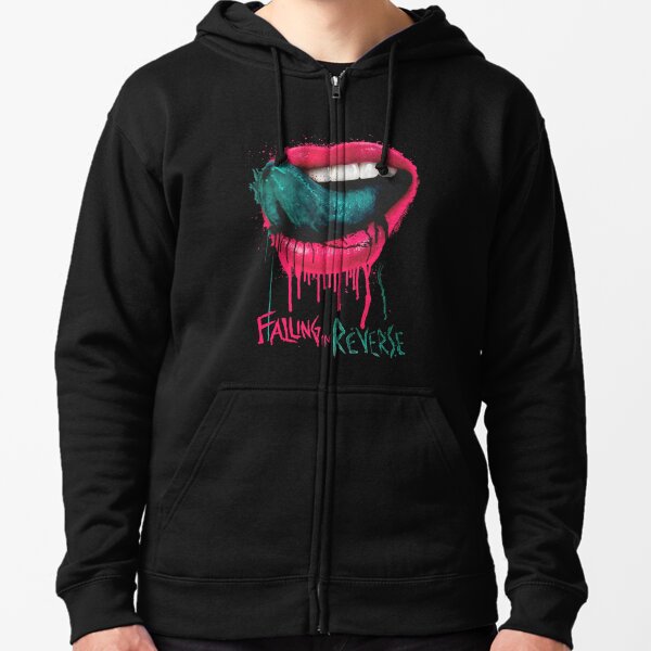 Falling in Reverse - Drippy Lips - Bottom Logo Zipped Hoodie
