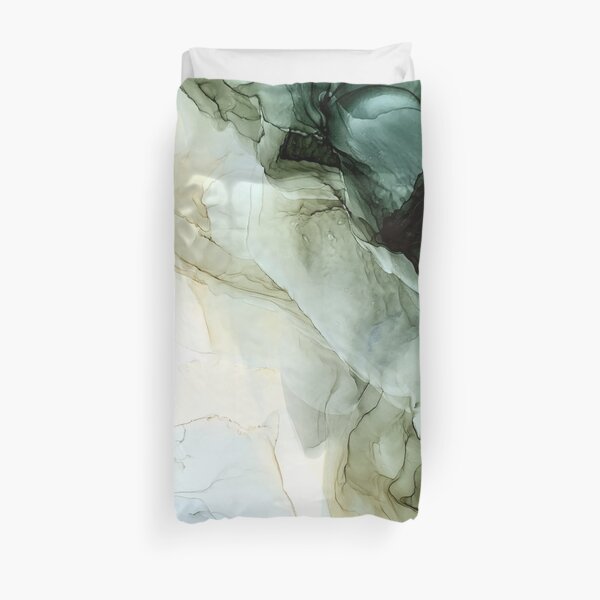 Land and Sky Abstract Landscape Painting Duvet Cover