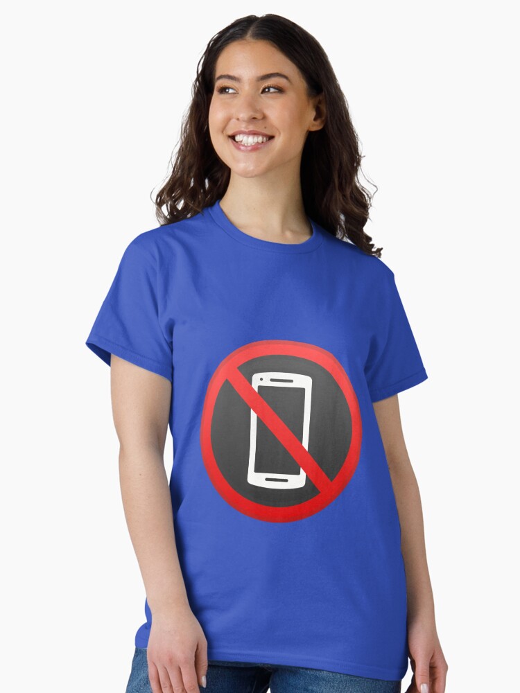 Thumbnail 2 von 7, Classic T-Shirt, Keine Handys Emoji designt und verkauft von ChevDesign.