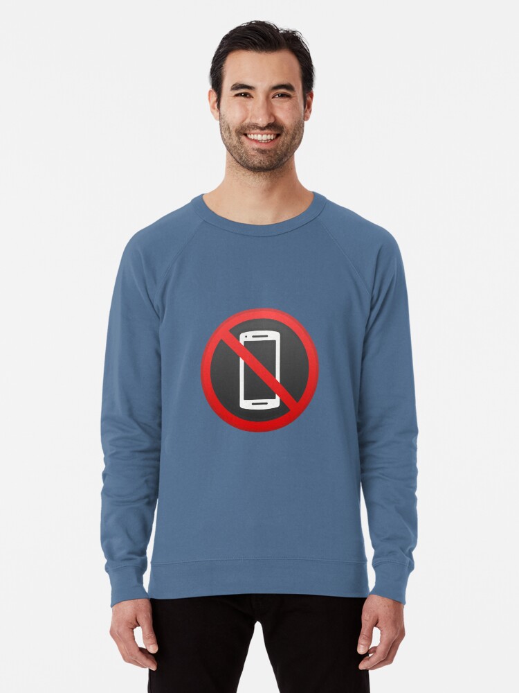 Thumbnail 1 von 5, Leichter Pullover, Keine Handys Emoji designt und verkauft von ChevDesign.