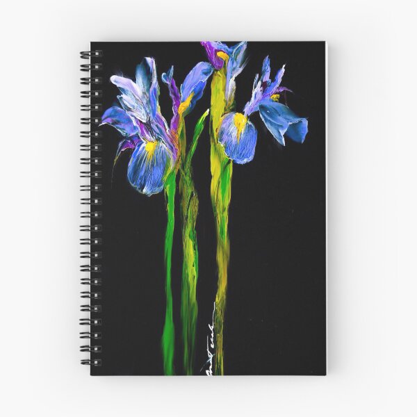 Item preview, Iris Study - Encaustic Wax designed and sold by Alexis Bonavitacola.
