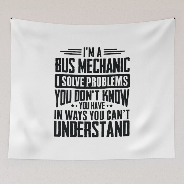 Item preview, Bus mechanic Shirt I Solve Problems You Have Funny Gift Tee designed and sold by Orange Pieces.