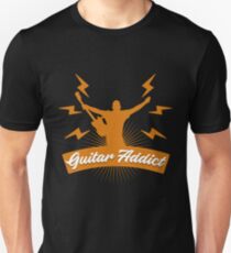 Camiseta ajustada Adicto a la guitarra de regalo