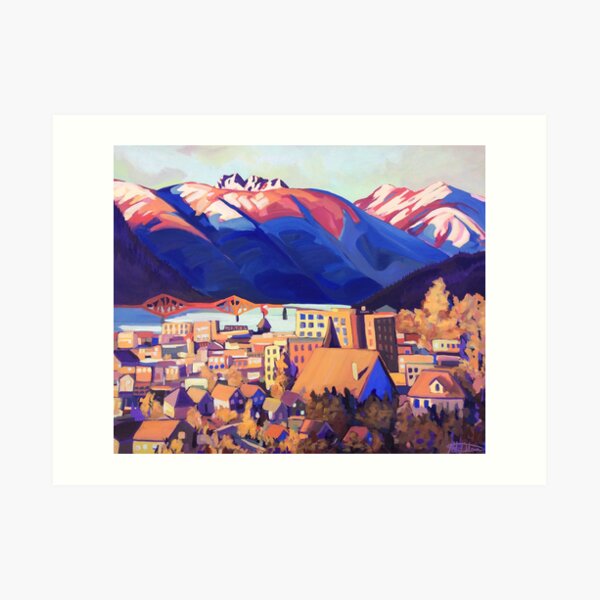 Sunset over Nelson Art Print