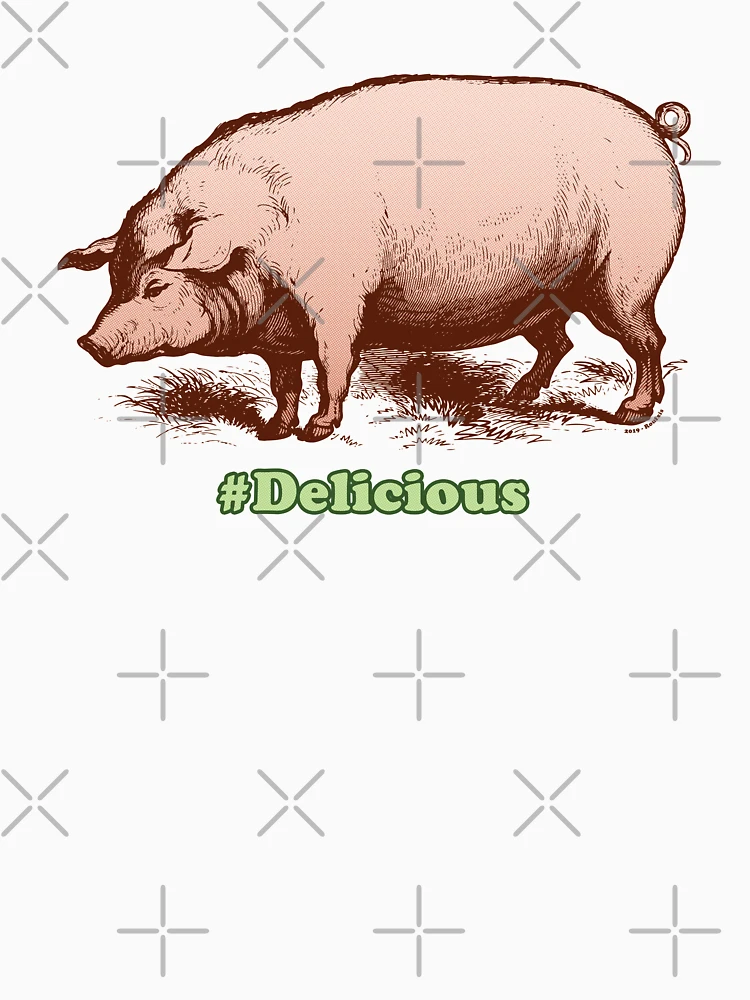 Imagen 6 de 6, Sudadera con capucha con la obra Cerdo delicioso [Roufxis-Rb], diseñada y vendida por RoufXis.