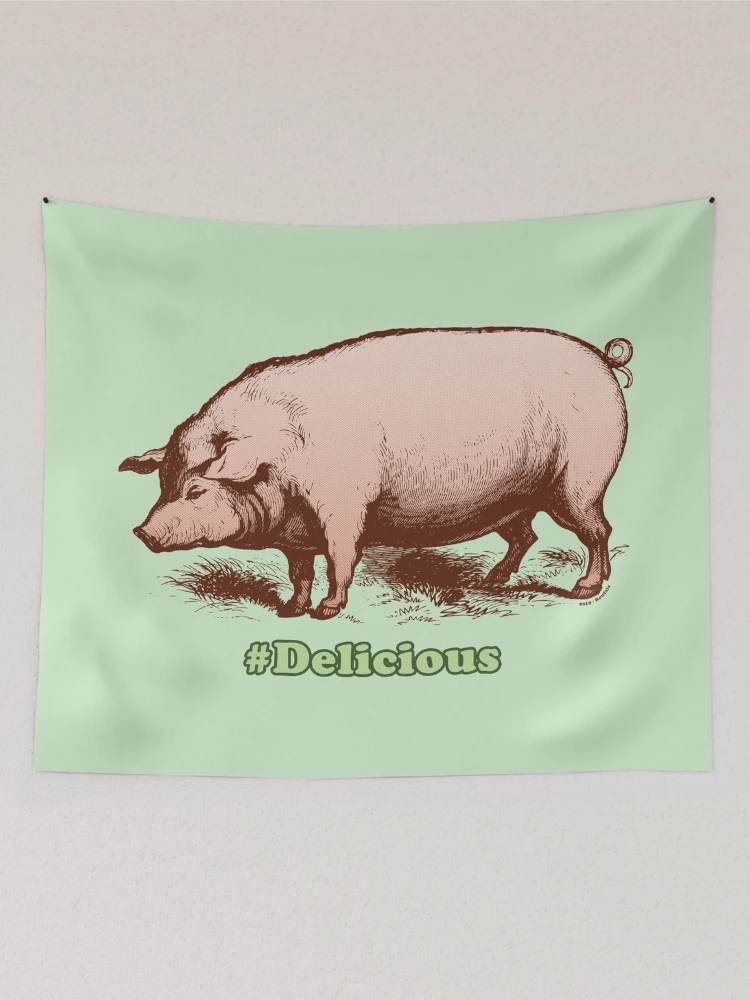 Thumbnail 2 of 3, Tapestry, Pig Delicious [Roufxis-Rb] designed and sold by RoufXis.