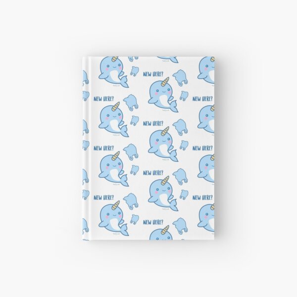 Narwal Meets New Plastic Friends Hardcover Journal