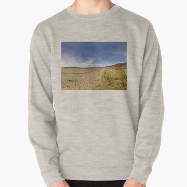 Lisfannon Beach, Fahan, County Donegal, Equirectangular Pullover Sweatshirt