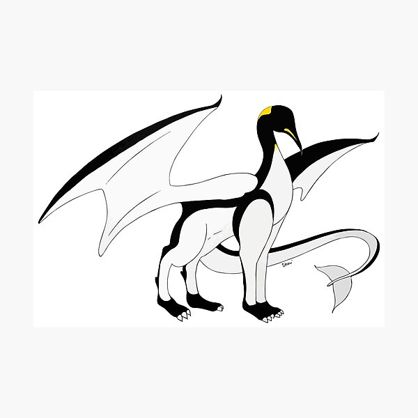 The Penguin-Dragon (Lastest evolution) Photographic Print