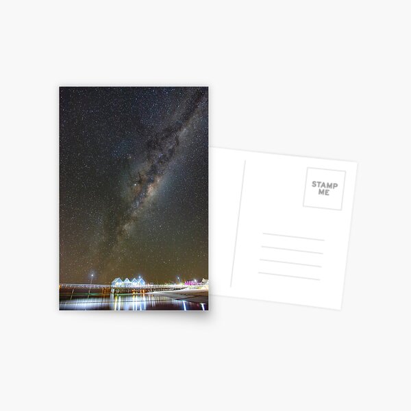 Milky Way over Busselton Jetty Postcard