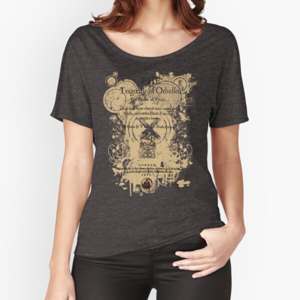 Shakespeare Othello Quarto Front Piece Relaxed Fit T-Shirt