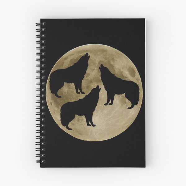 Item preview, Silhouette art of a pack of wolves howling at the moon. designed and sold by onum2018.