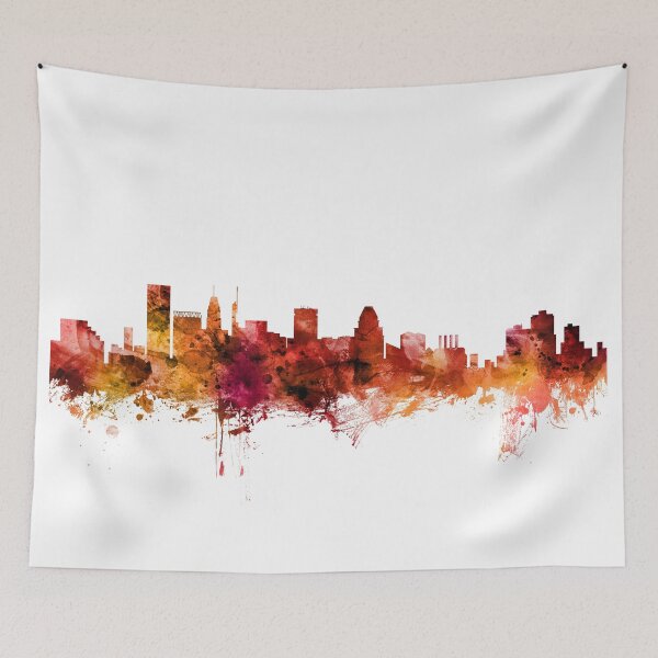 Item preview, Baltimore Maryland Skyline designed and sold by ArtPrints.