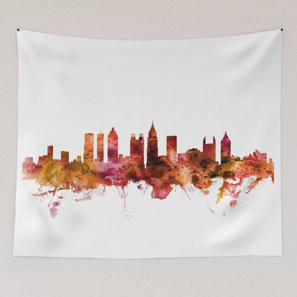 Aperçu de l'œuvre Atlanta Georgia Skyline créée et vendue par ArtPrints.