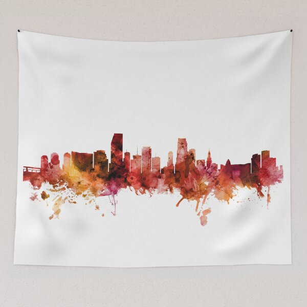 Item preview, Miami Florida Skyline designed and sold by ArtPrints.