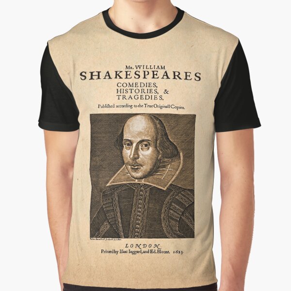 Shakespeare First Folio Front Piece Graphic T-Shirt