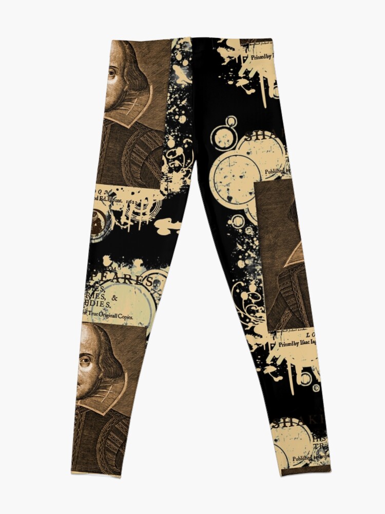 Alternate view of Shakespeare First Folio Front Piece Leggings