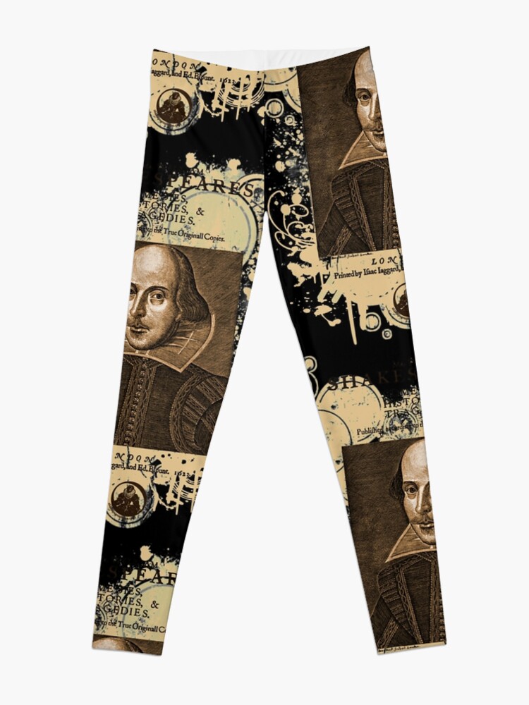 Alternate view of Shakespeare First Folio Front Piece Leggings