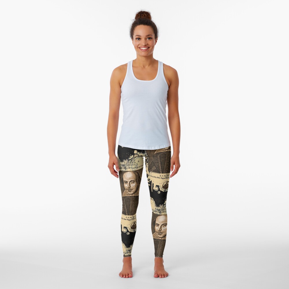 Shakespeare First Folio Front Piece Leggings