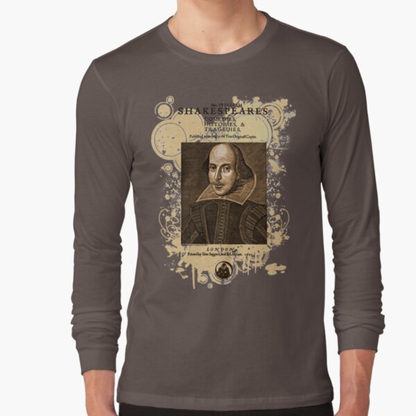 Shakespeare First Folio Front Piece Long Sleeve T-Shirt