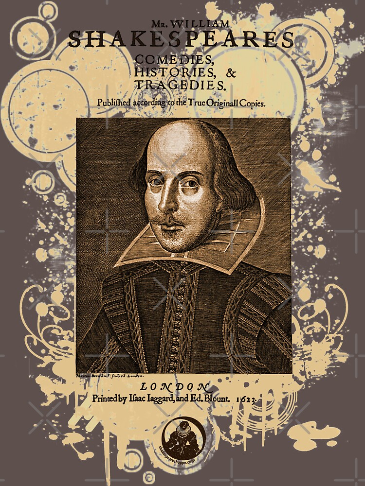 Thumbnail 7 of 7, Essential T-Shirt, Shakespeare First Folio Front Piece designed and sold by Styled Vintage.