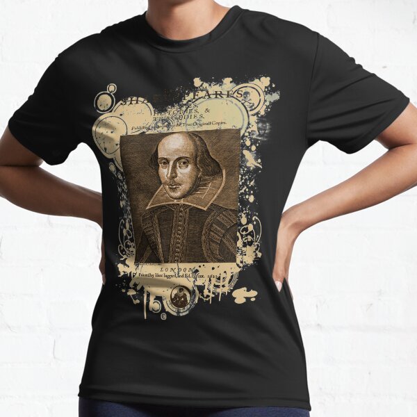 Shakespeare First Folio Front Piece Active T-Shirt