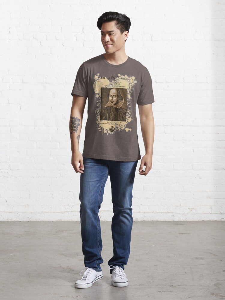 Thumbnail 5 of 7, Essential T-Shirt, Shakespeare First Folio Front Piece designed and sold by Styled Vintage.