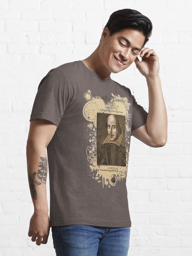 Thumbnail 3 of 7, Essential T-Shirt, Shakespeare First Folio Front Piece designed and sold by Styled Vintage.