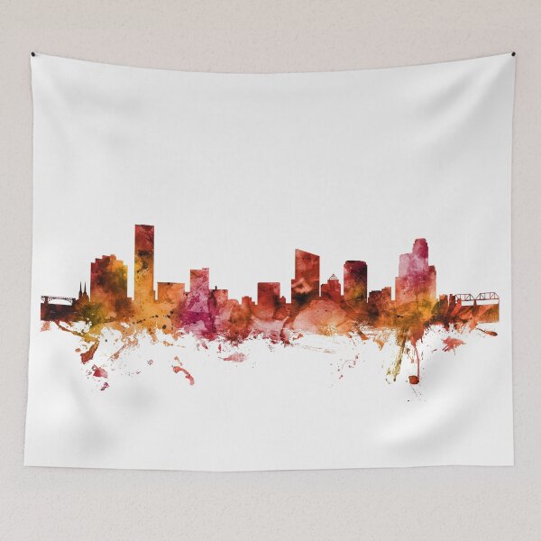 Item preview, Grand Rapids Michigan Skyline designed and sold by ArtPrints.