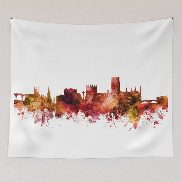 Item preview, Durham England Skyline Cityscape designed and sold by ArtPrints.