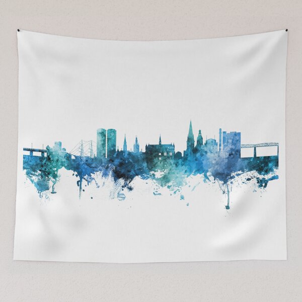 Item preview, Dundee Scotland Skyline designed and sold by ArtPrints.
