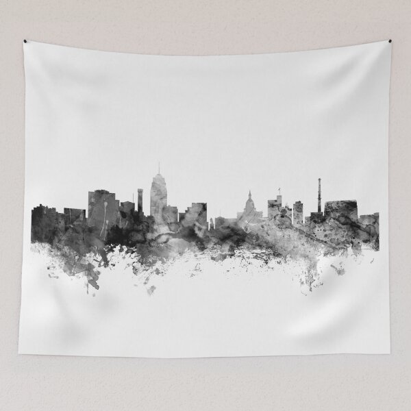 Item preview, Lansing Michigan Skyline designed and sold by ArtPrints.
