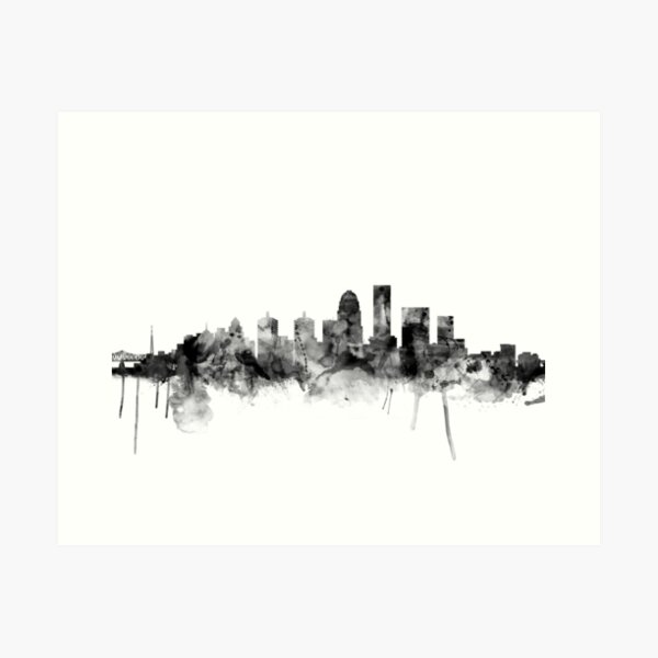 Item preview, Louisville Kentucky City Skyline designed and sold by ArtPrints.