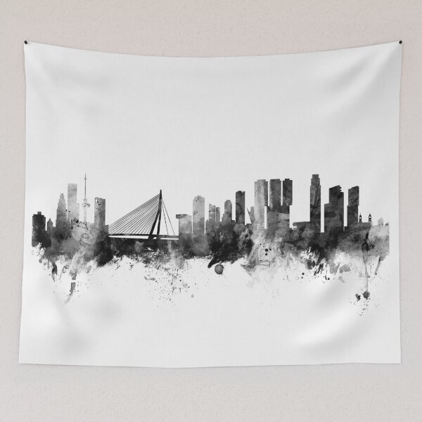 Artikelvorschau, Rotterdam The Netherlands Skyline entworfen und verkauft von ArtPrints.