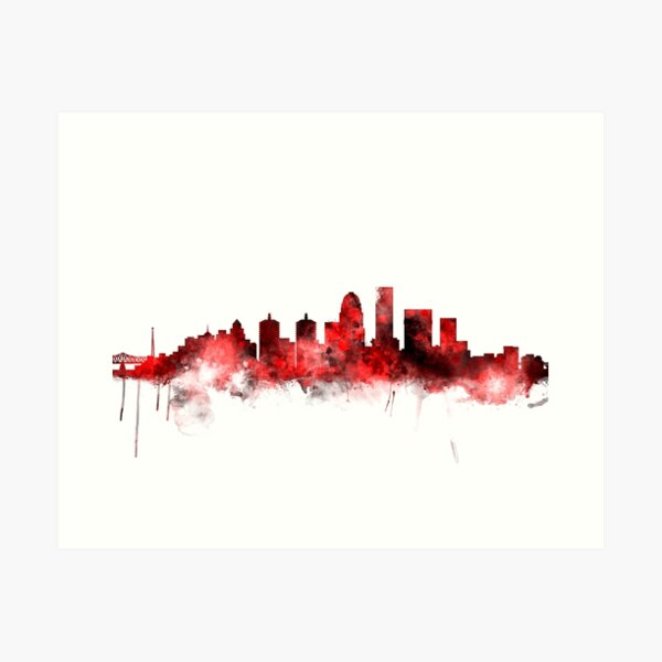 Item preview, Louisville Kentucky City Skyline designed and sold by ArtPrints.