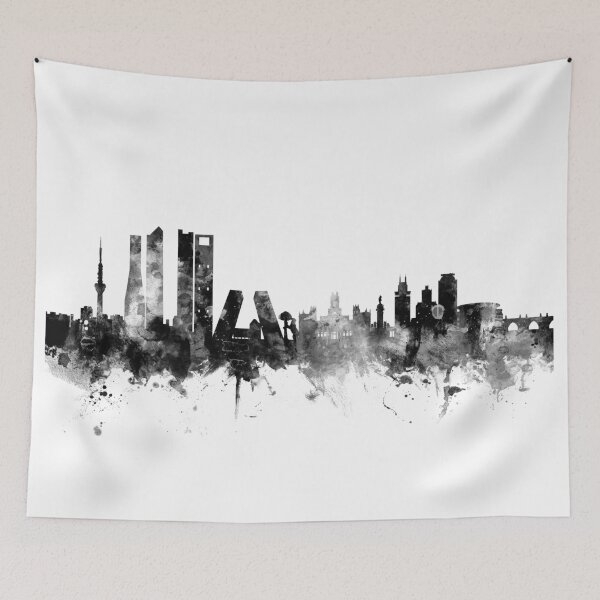 Item preview, Madrid Spain Skyline designed and sold by ArtPrints.