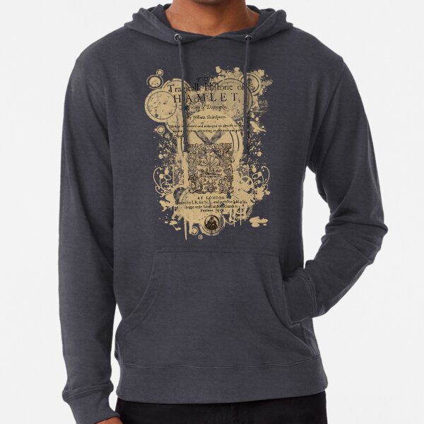 Shakespeare's Hamlet Front Piece Lightweight Hoodie