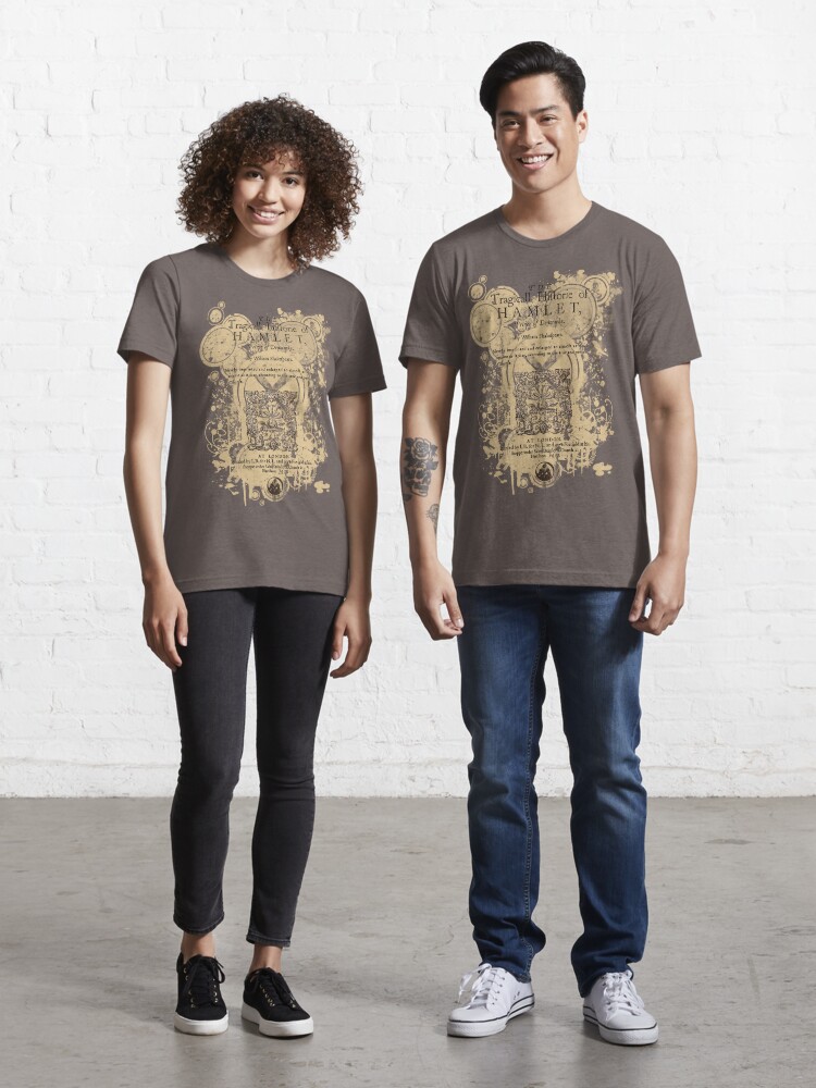 Thumbnail 1 of 7, Essential T-Shirt, Shakespeare's Hamlet Front Piece designed and sold by Styled Vintage.