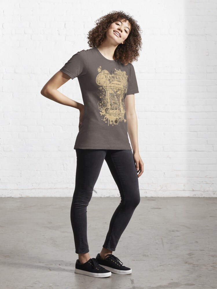Thumbnail 4 of 7, Essential T-Shirt, Shakespeare's Hamlet Front Piece designed and sold by Styled Vintage.