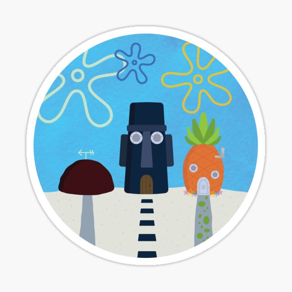 Who Lives in the Pineapple Under the Sea Sticker