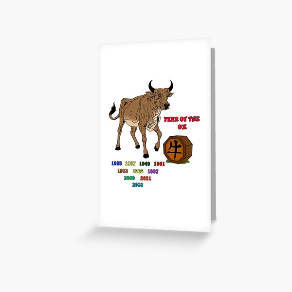 Item preview, Year of the Ox Gift idea for zodiac friends designed and sold by elnino8.