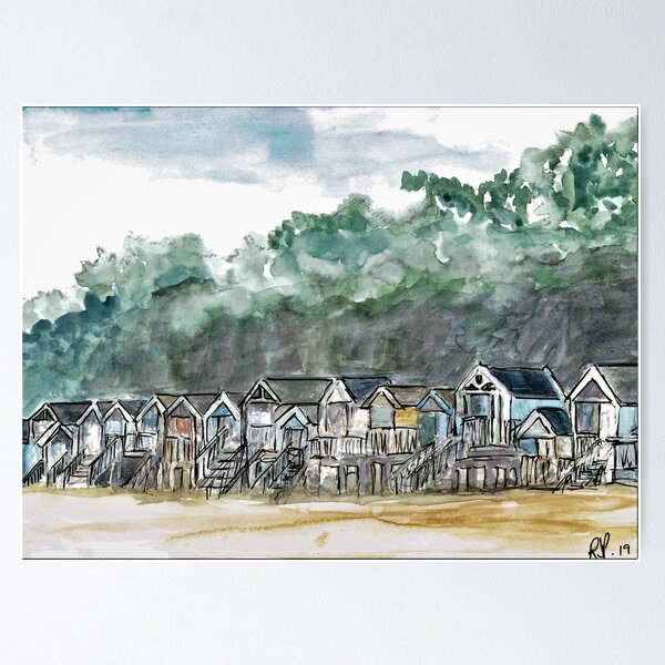 Beach Huts At Wells-Next-The-Sea Poster