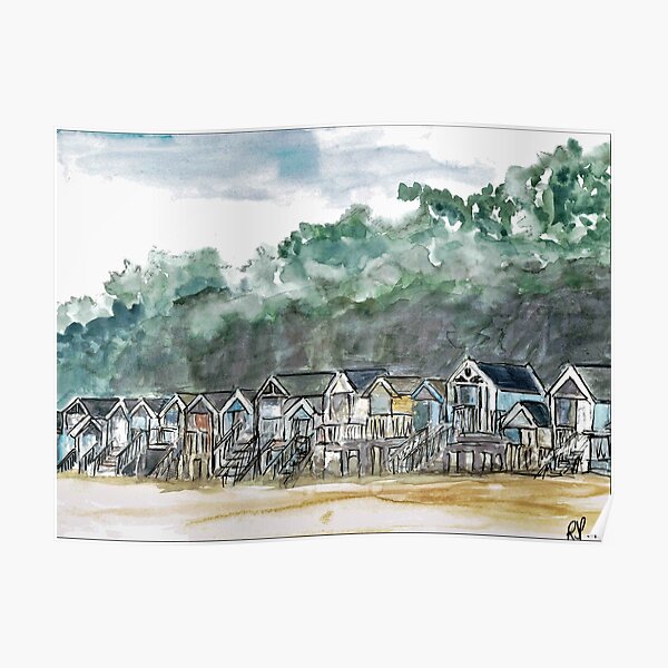 Beach Huts At Wells-Next-The-Sea Poster